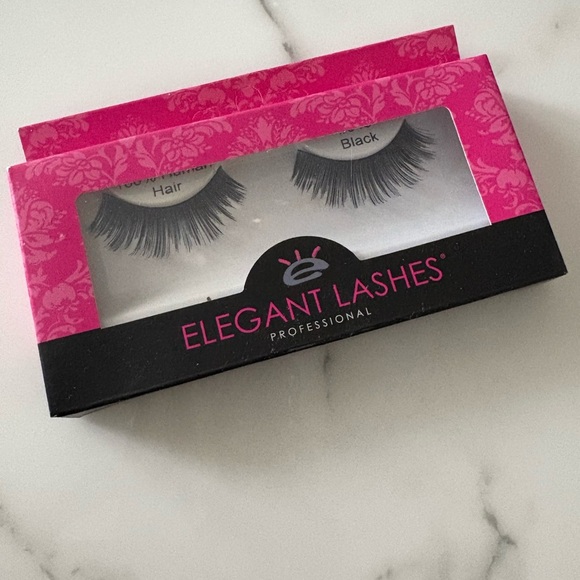 NWT elegant lashes Human hair black - Picture 2 of 5